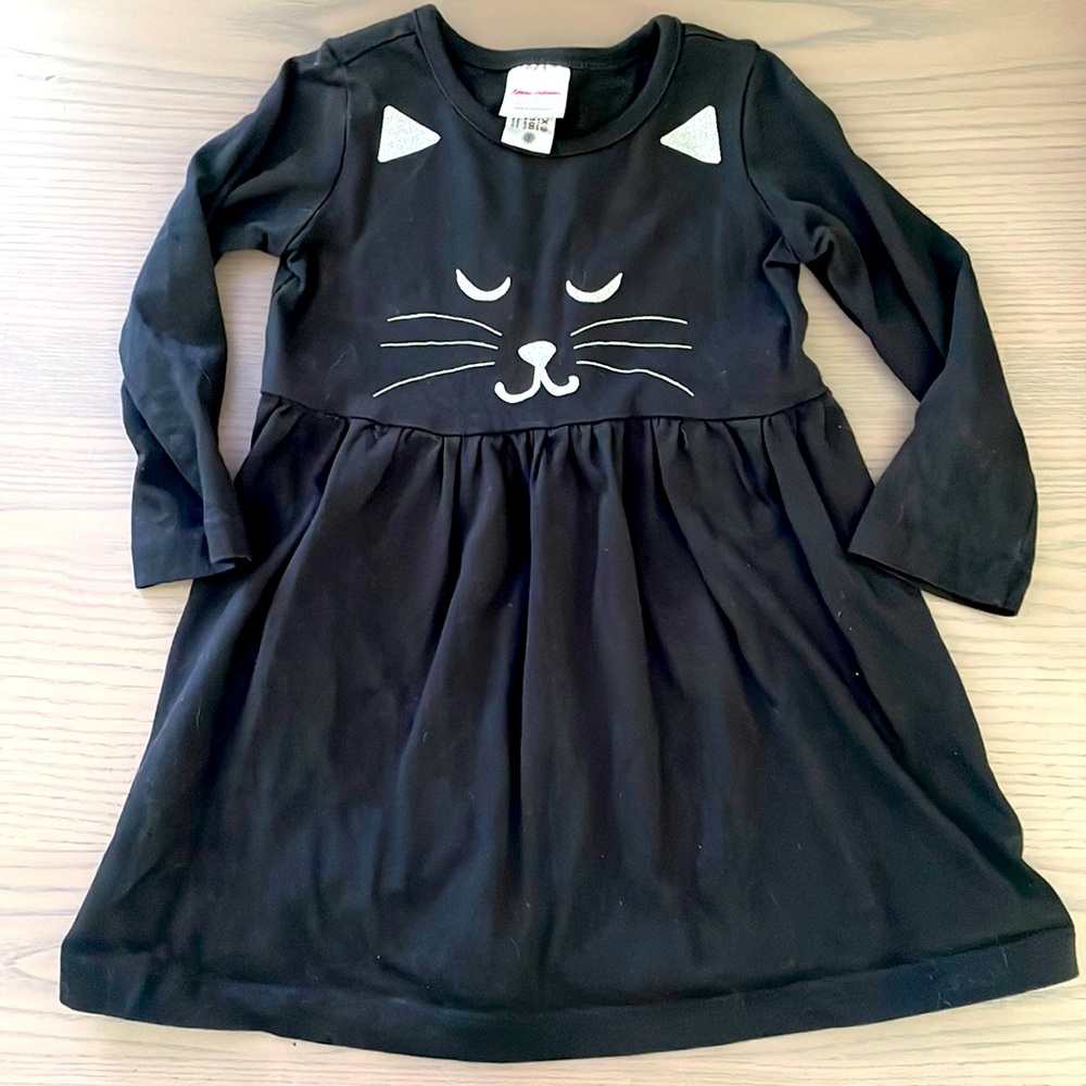 Hanna Andersson black cat dress